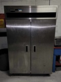 Delfield Stainless Steel 2 Door Refrigerator