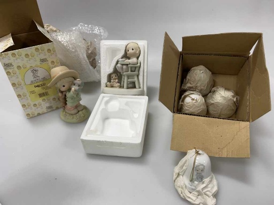 3 Precious Moments Porcelain Figurines Collectible