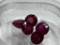 5 Round Glass Filled Rubies 9.42 Carats