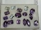 Assorted 13 Amethyst and 4 Aquamarine Gemstones