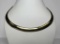 14K Yellow Gold 9mm Omega Necklace