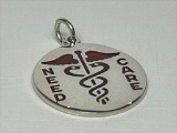 Sterling Silver Medical Alert Charm