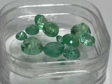 All Natural Cut Calibrated Emeralds