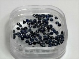 Round Natural Cut Calibrated Blue Sapphires