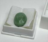 Oval Dyed Emerald 16+ Carats