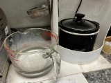 Pyrex Measuring Cup and Crock Pot