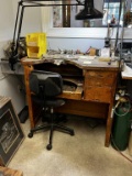 Antique Jewelers Or Watch Makers Bench Desk