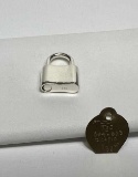 Sterling Silver Spring Loaded Padlock Style Charm