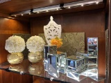Mirrored Display Stands and Assorted Decor