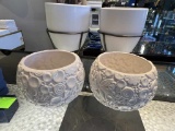 4 Small Ceramic Flower Pots