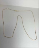 14K Yellow Gold 1 mm Diamond Cut Cable 24