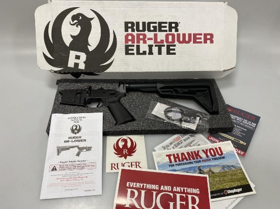 New Ruger AR-556 AR Lower Elite Receiver Anodized