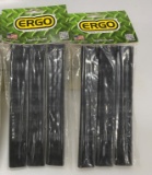 2 Sets ERGO Slim Line Rail Covers Black 4369-3PK
