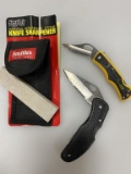 Smiths Arkansas Stone Knife Sharpner w/Knives