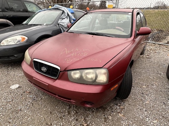 2002 Hyundai Elantra Tow# 4388