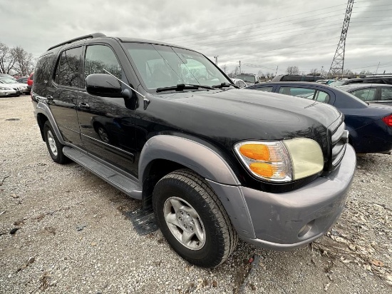 2002 Toyota Sequoia Tow# 5038