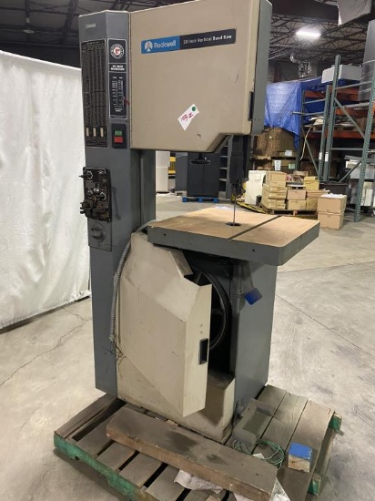 Rockwell 20 Inch Vertical Band Saw Model 28-3X5