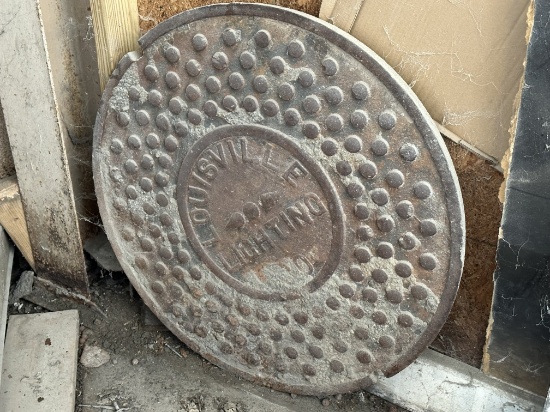Vintage Louisville Lighting Co Manhole Cover