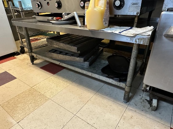 Stainless Steel Lower Work Table Griddle Stand