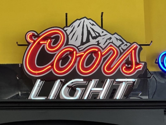 Coors Light Neon Bar Sign