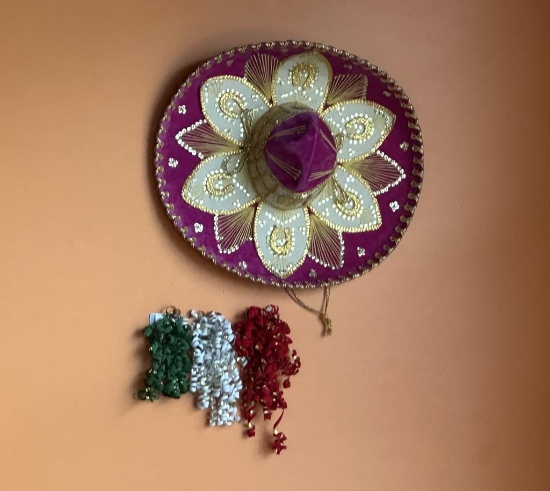 Set of 3 Sombreros Wall Decor