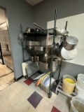 Tall Metro Style Wire Shelf Unit on Casters