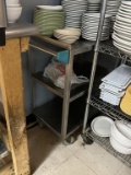 Carlisle Aluminum Utility Cart 3 Shelf Unit