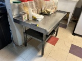 Stainless Steel Prep Table w/Shelf