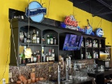 Wall Mount Liquor Display Shelves - Left Side