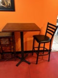 Hightop Table and 2 Bar Height Chairs