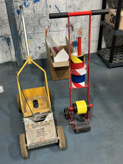 Rustoleum Floor Striping Machine + Floor Guide Tap