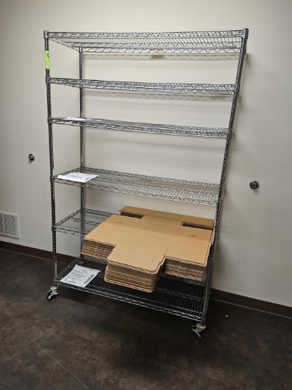 Metro Shelf Rack w/ Casters Measures 6'x4'x2'
