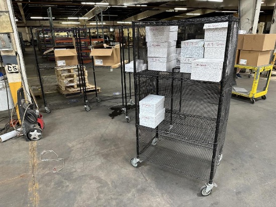 Metro Style Job Cart on Casters - Lot of 4 (No Con