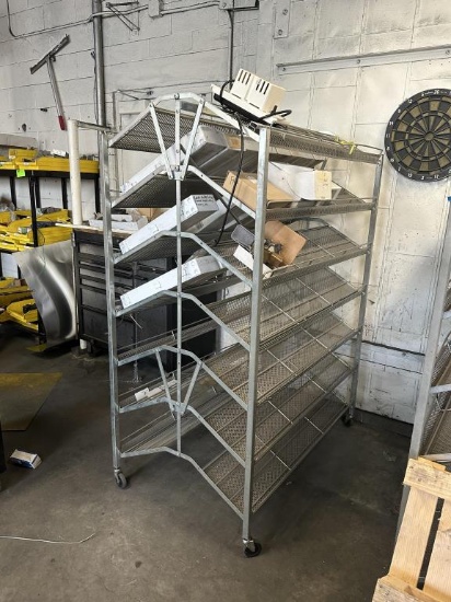 Double-Sided Magazine Rack Storage Rack w/ Various