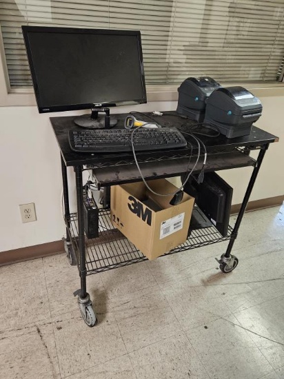 Metro Rolling Computer Work Station