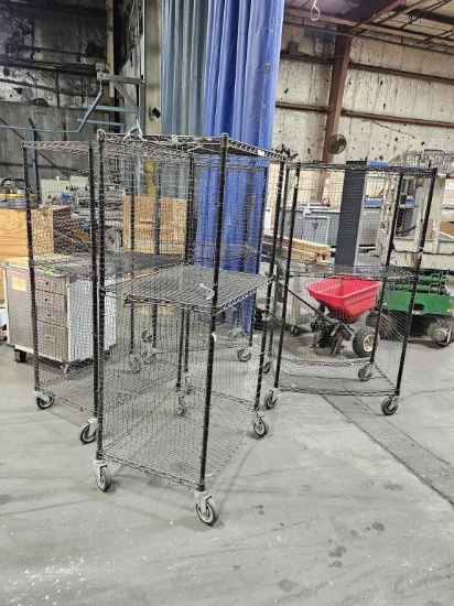 Metro Style Job Cart on Casters - Lot of 4 (No Con