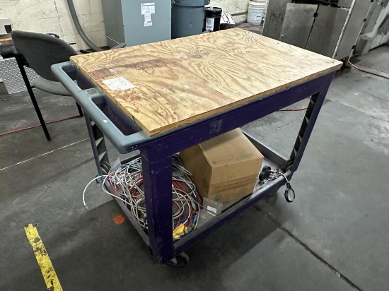 Utility Cart w/ Wooden Top