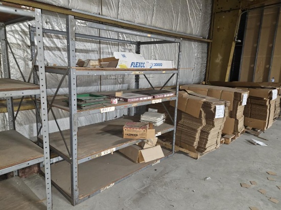 Metal Storage Rack w/ Wood Decking. Measures 6ft x