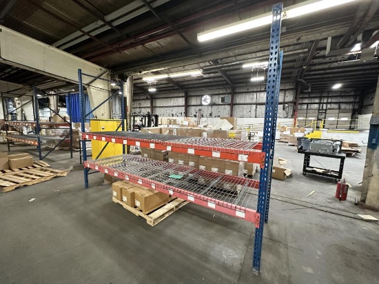 Interlake Pallet Racking w/ Waterfall Decking Meas