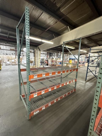 Interlake Pallet Racking w/ Waterfall Decking Meas
