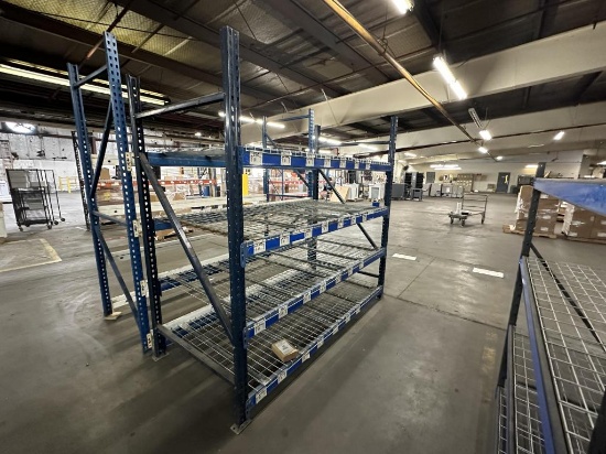 Interlake Pallet Racking w/ Waterfall Decking Meas