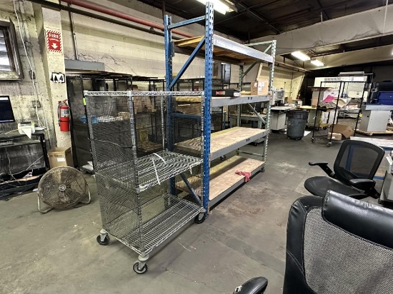 Interlake Pallet Racking + Metro Style Job Cart