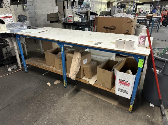 Heavy Duty 3x8 Work Table (No Contents)