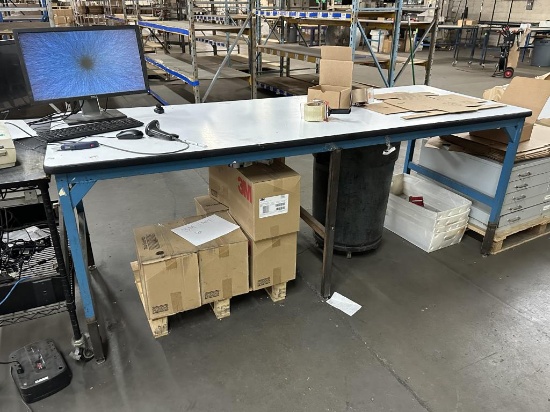 Heavy Duty 3x8 Work Table (No Contents)