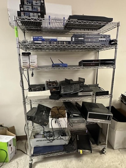 Rolling Cart & Misc. Electronics