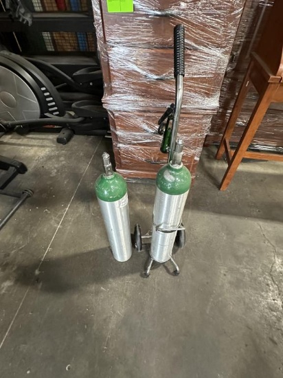 Oxygen Tanks + Trolley