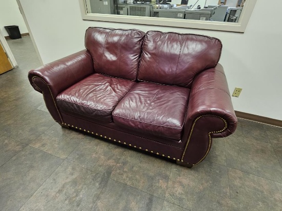 Leather-Loveseat 5.5' Long