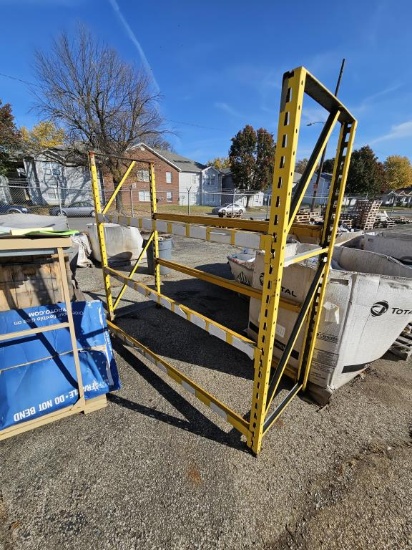 Small Pallet Rack - 4 Uprights + 6 Crossbeams