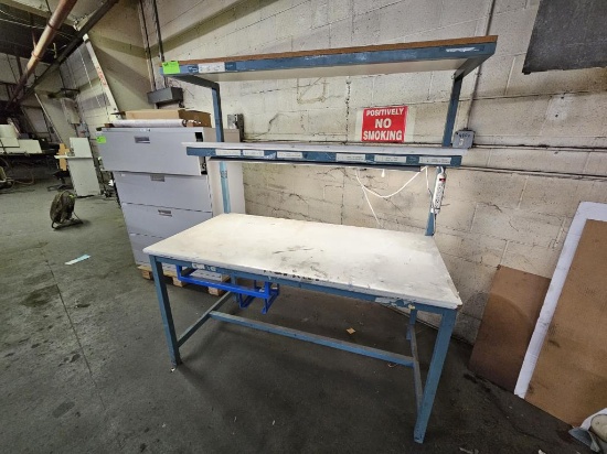 Worktable with Under Mount Lighting