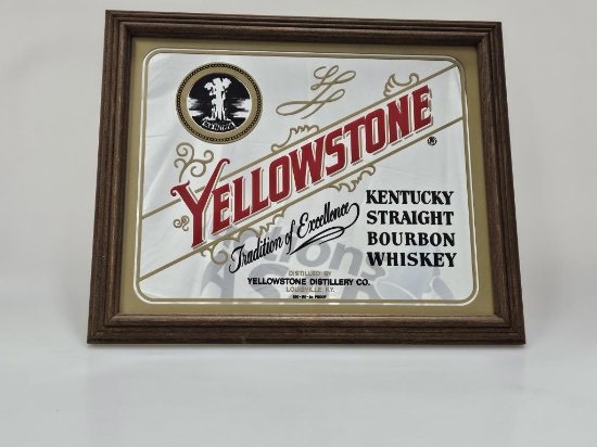 Yellowstone "Old Faithful"  Bar Mirror - Framed